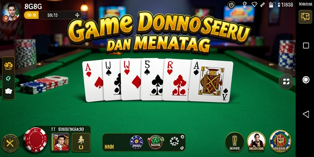 Screenshot gameplay 8G8G memperlihatkan keseruan bermain Domino.