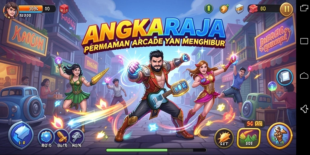 Screenshot gameplay seru dari ANGKARAJA yang penuh aksi.