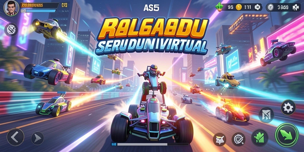 Screenshot gameplay balapan yang seru di ASG55.