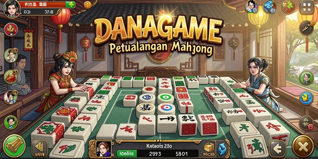 Screenshot gameplay menarik di DANAGAME Mahjong.