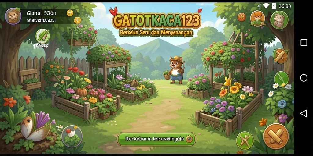 Tampilan gameplay GATOTKACA123 yang menarik dan penuh warna.