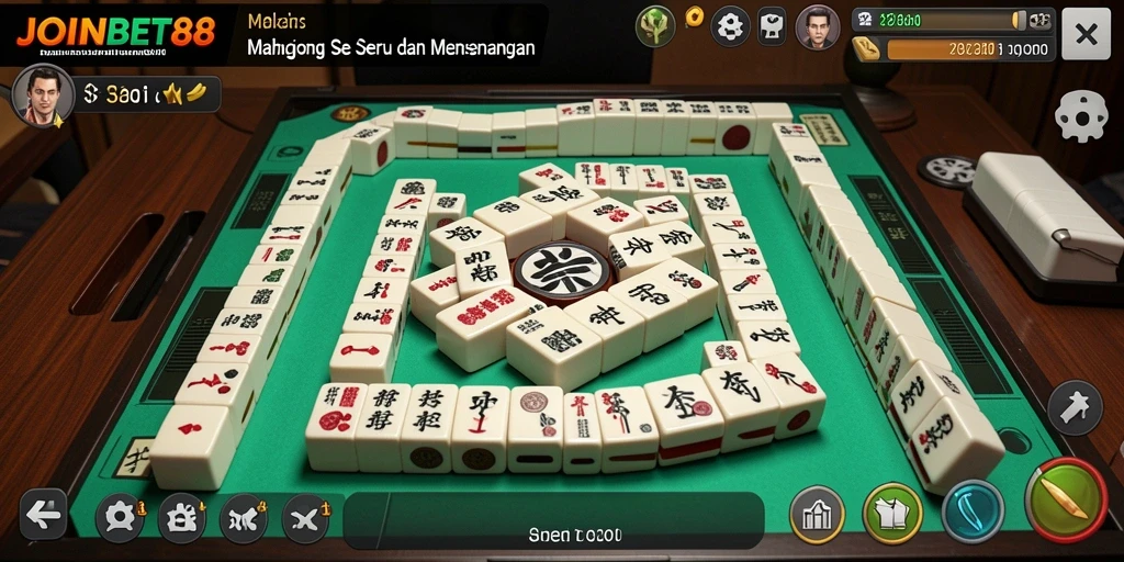 Tampilan gameplay seru dari permainan Mahjong JOINBET88.