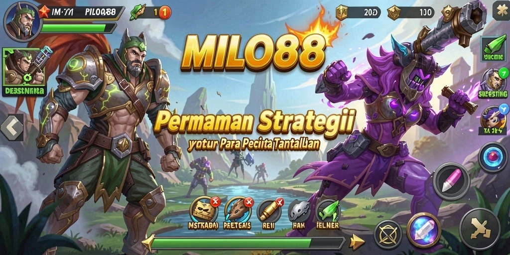 Tampilan menarik gameplay strategis di MILO88