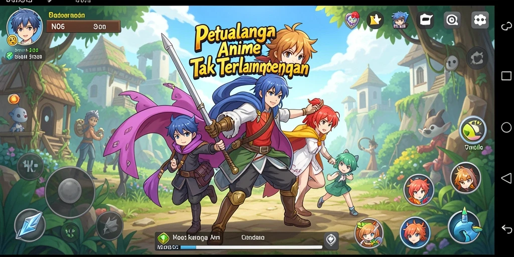 Tampilan seru gameplay N06 dengan karakter Anime yang menawan.