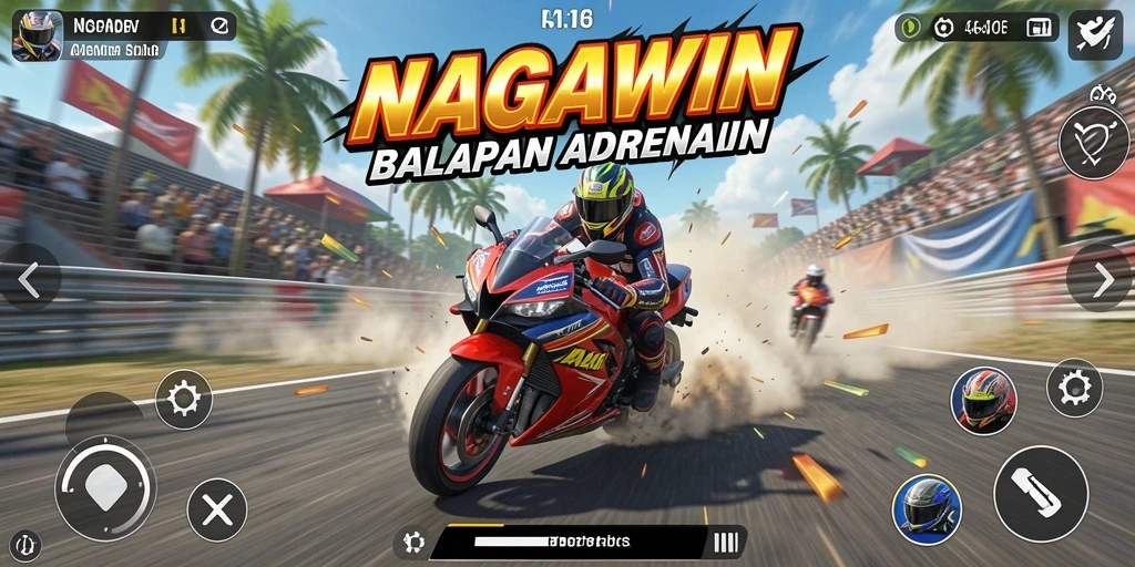 Tampilan penuh aksi dari gameplay NAGAWIN yang mendebarkan.