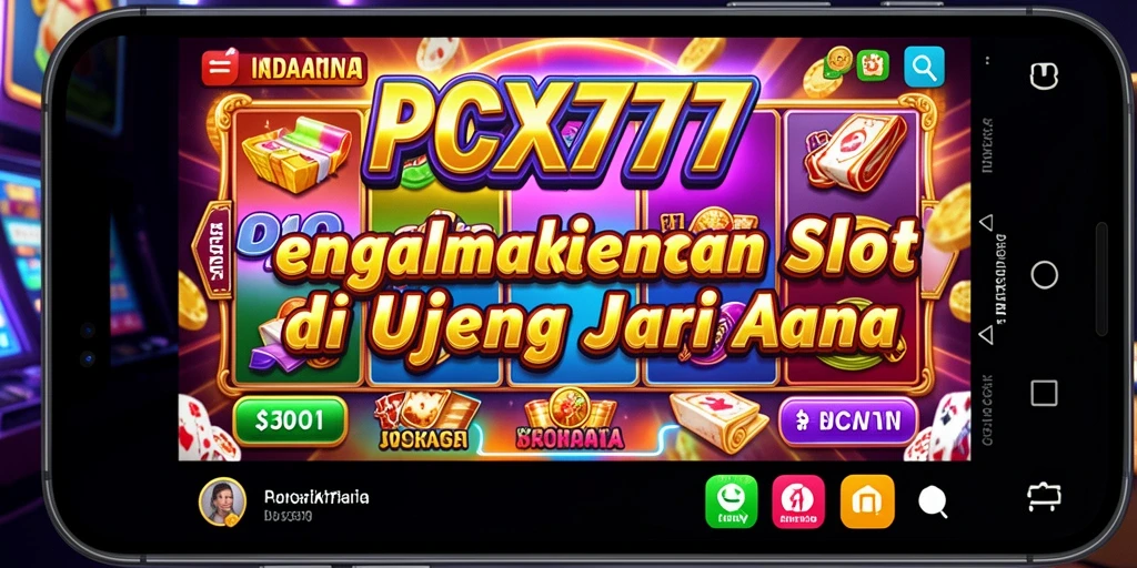 Screenshot utama PCX777 menampilkan gameplay slot yang menarik dan mendebarkan.