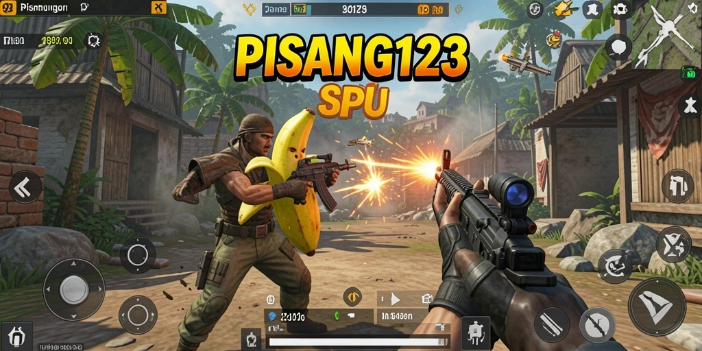 Gameplay seru dari PISANG123 yang penuh aksi TPS.