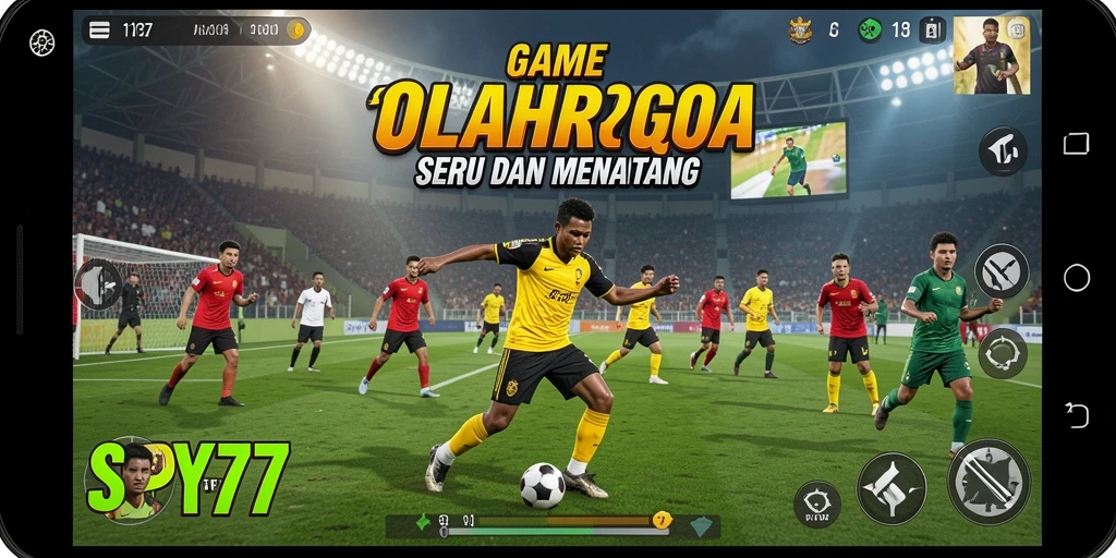 Tampilan gameplay menarik dari SPY77 yang memperlihatkan aksi olahraga seru.