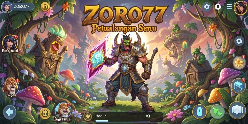 Tangkapan layar gameplay <strong>ZORO77</strong> menampilkan aksi seru di dunia petualangan.